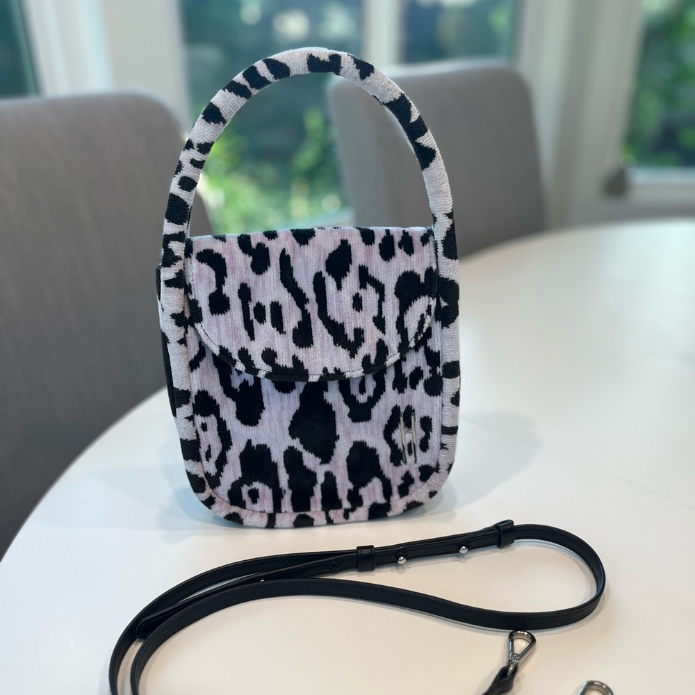 Hayward Lucy Top Handle Bag Leopard Brocade